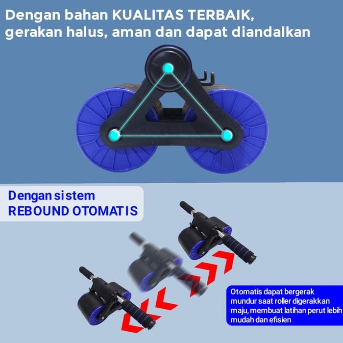TWEN Ab Wheel 3 Roller Wheels Gambar produk 4