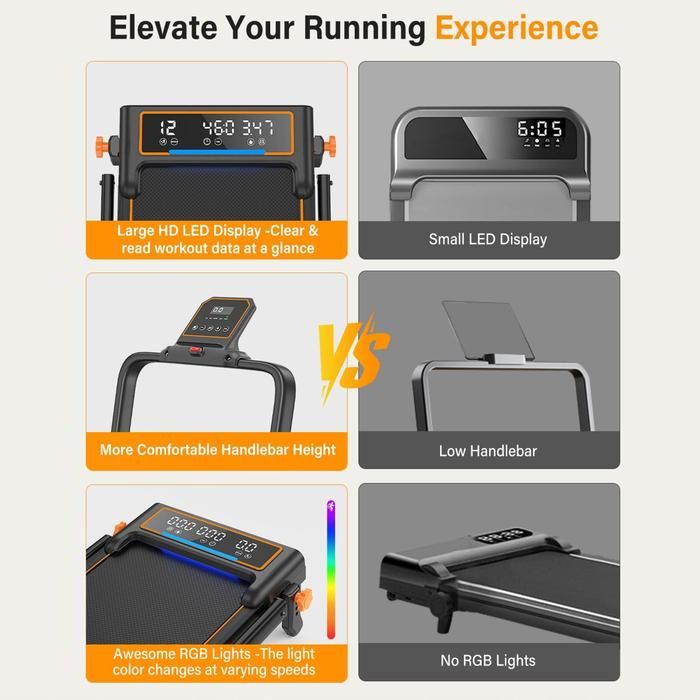 SUPOTSU Seishin Silver Treadmill Listrik Portable Multifungsi Gambar produk 8