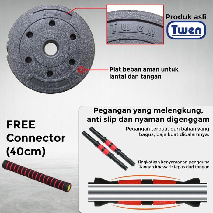 TWEN Dumbbell Set 10kg Gambar produk 6