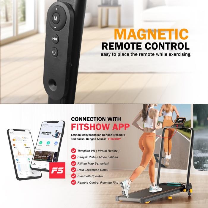 SUPOTSU Seishin Silver Treadmill Listrik Portable Multifungsi Gambar produk 3