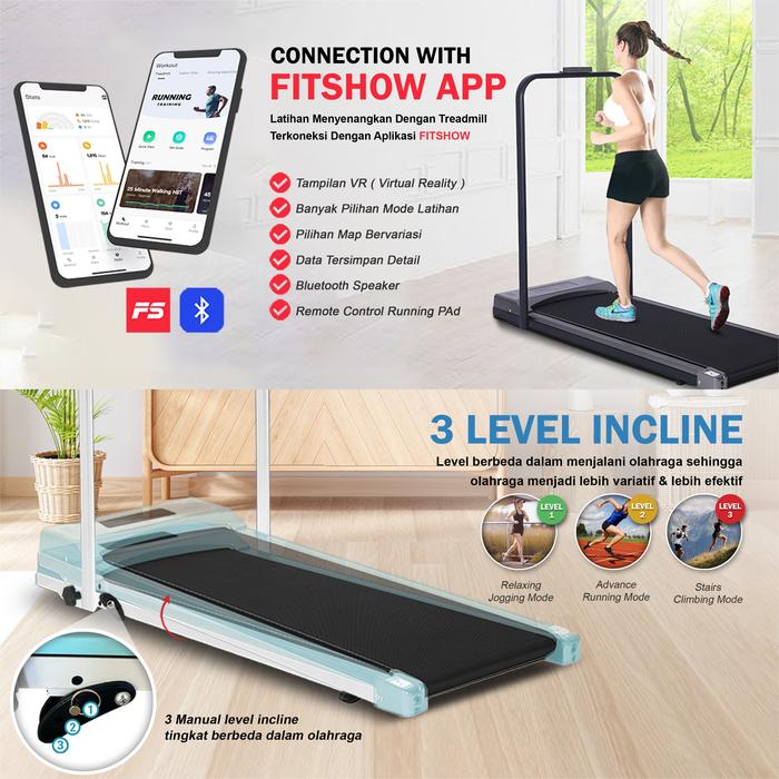 TWEN RP9New Running Pad Treadmill Listrik Portable Multifungsi Gambar produk 3