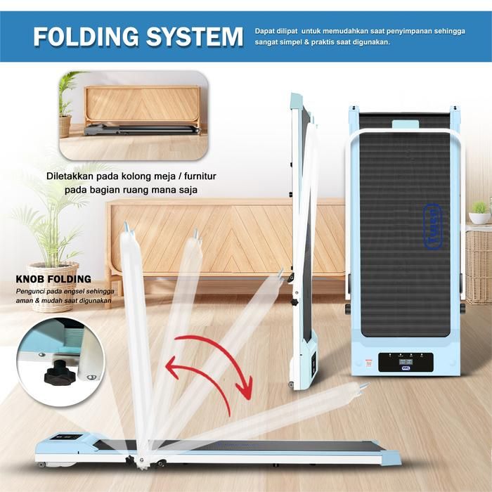 TWEN RP9New Running Pad Treadmill Listrik Portable Multifungsi Gambar produk 7