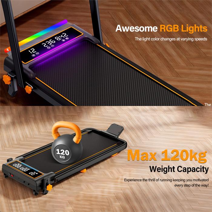 SUPOTSU Seishin Silver Treadmill Listrik Portable Multifungsi Gambar produk 4