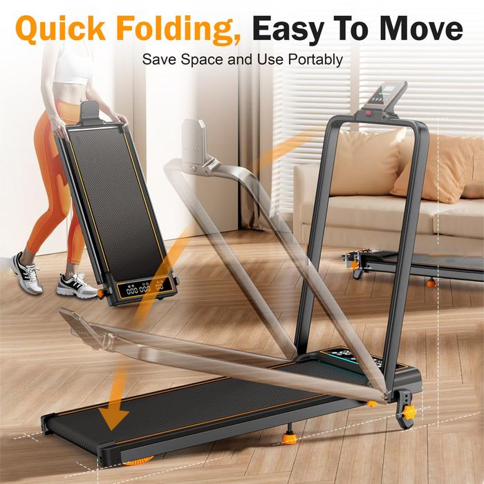 SUPOTSU Seishin Silver Treadmill Listrik Portable Multifungsi Gambar produk 6