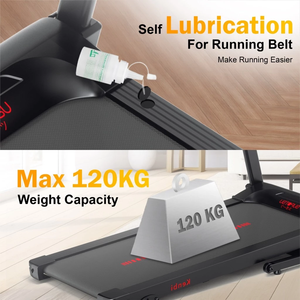 SUPOTSU Kenbi Black Multi Treadmill Listrik Portable Multifungsi Gambar produk 6