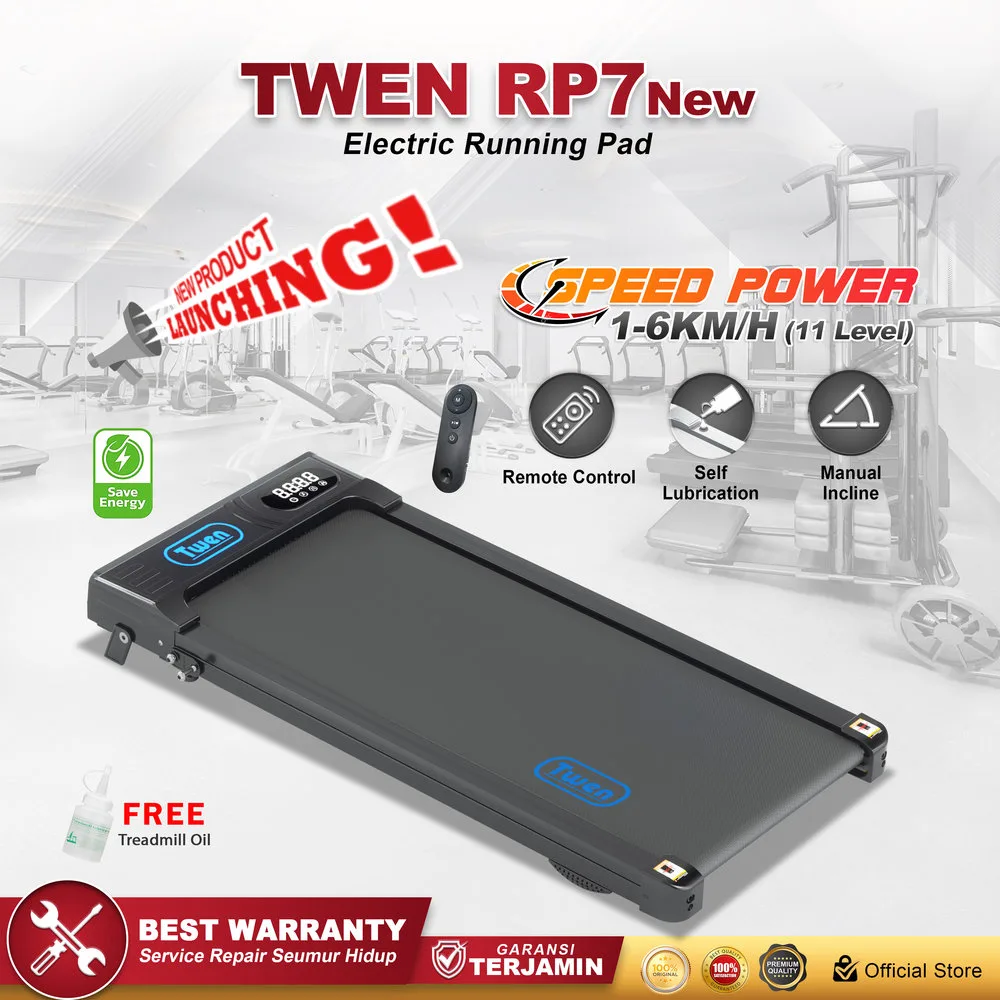 Twen RP7New Running Pad Treadmill Listrik Portable Multifungsi