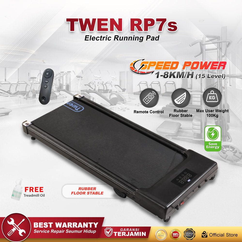 TWEN RP7s Running Pad Treadmill Listrik Treadmill Portable Treadmill Multifungsi Treadmil Lipat Alat Olahraga