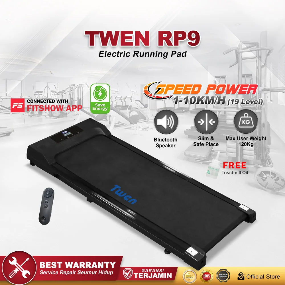 TWEN RP9New Running Pad Treadmill Listrik Portable Multifungsi