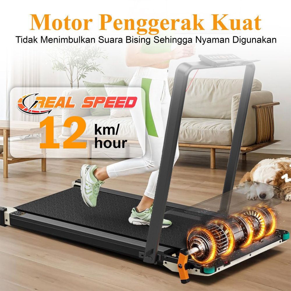 SUPOTSU KUMO Treadmill Listrik Portable Multifungsi Treadmil Gambar produk 4
